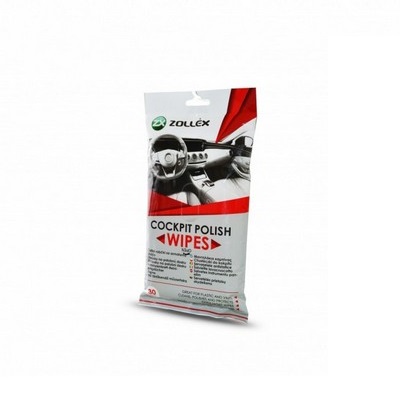 Servetele pentru lustruirea si curatarea bordului autoturismelor ZOLLEX Cockpit Polish Wipes WP-31, 30 bucati