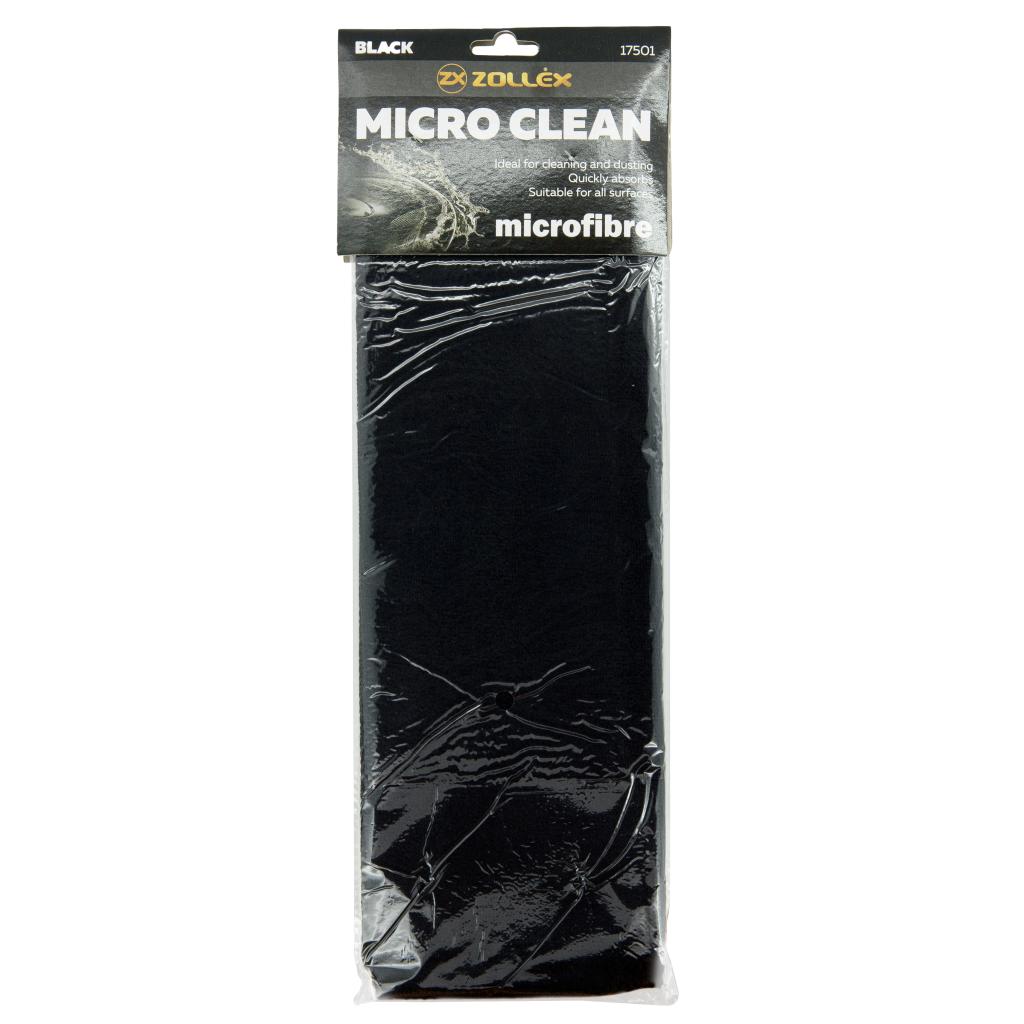 Laveta microfibra ZOLLEX 04006 17501, dimensiune 35 x 35 cm, culoarea negru