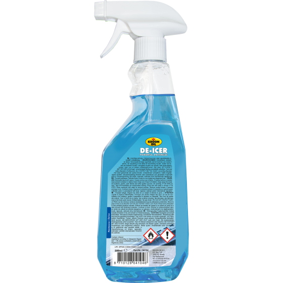 Solutie pentru dezghetat geamuri auto KROON OIL De-Icer 04104, recipient cu pulverizator, 500 ml