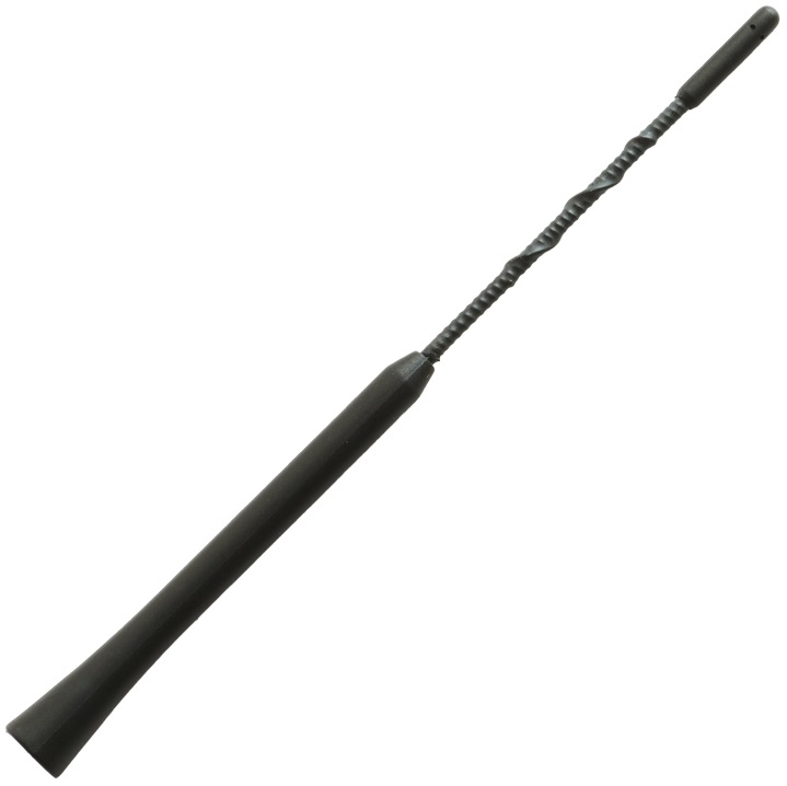 Antena auto universala MEGA DRIVE 06275, pentru exterior, lungime 24 cm, 2 adaptoare 5-6 mm, neagra