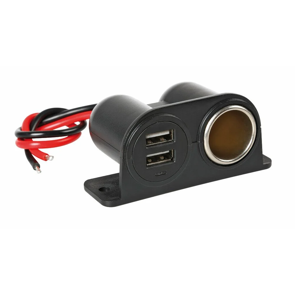 Priza auto cu incarcator USB LAMPA Extra Power LAM38967, indicator LED, protectie suprasarcina