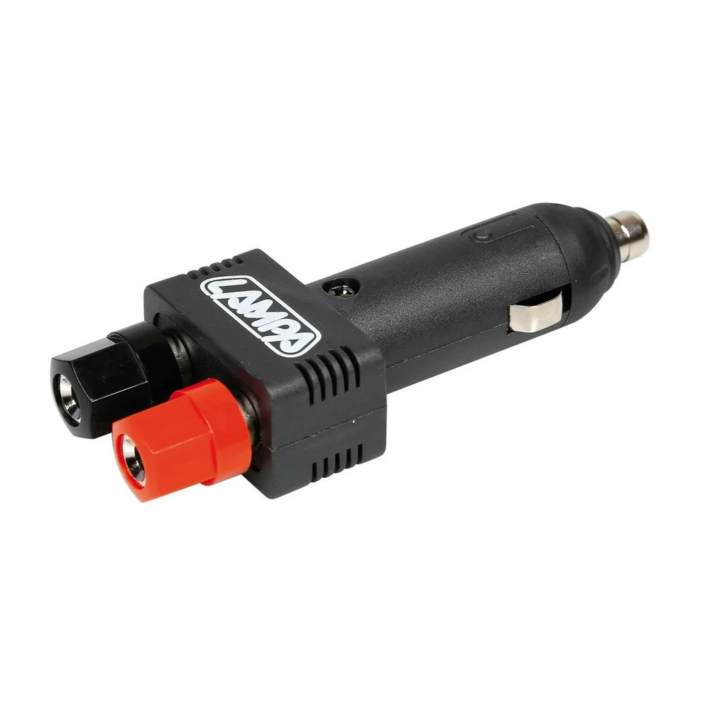 Bricheta auto cu conectori LAMPA LAM39004, 12/24V, conexiune dubla cu mufe banane sau fir direct, cu siguranta