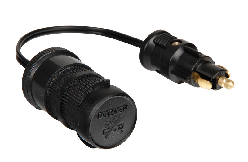 Adaptor priza bricheta DIN la standard LAMPA LAM39028, 12/24V, 8A, capac etanseitate la praf