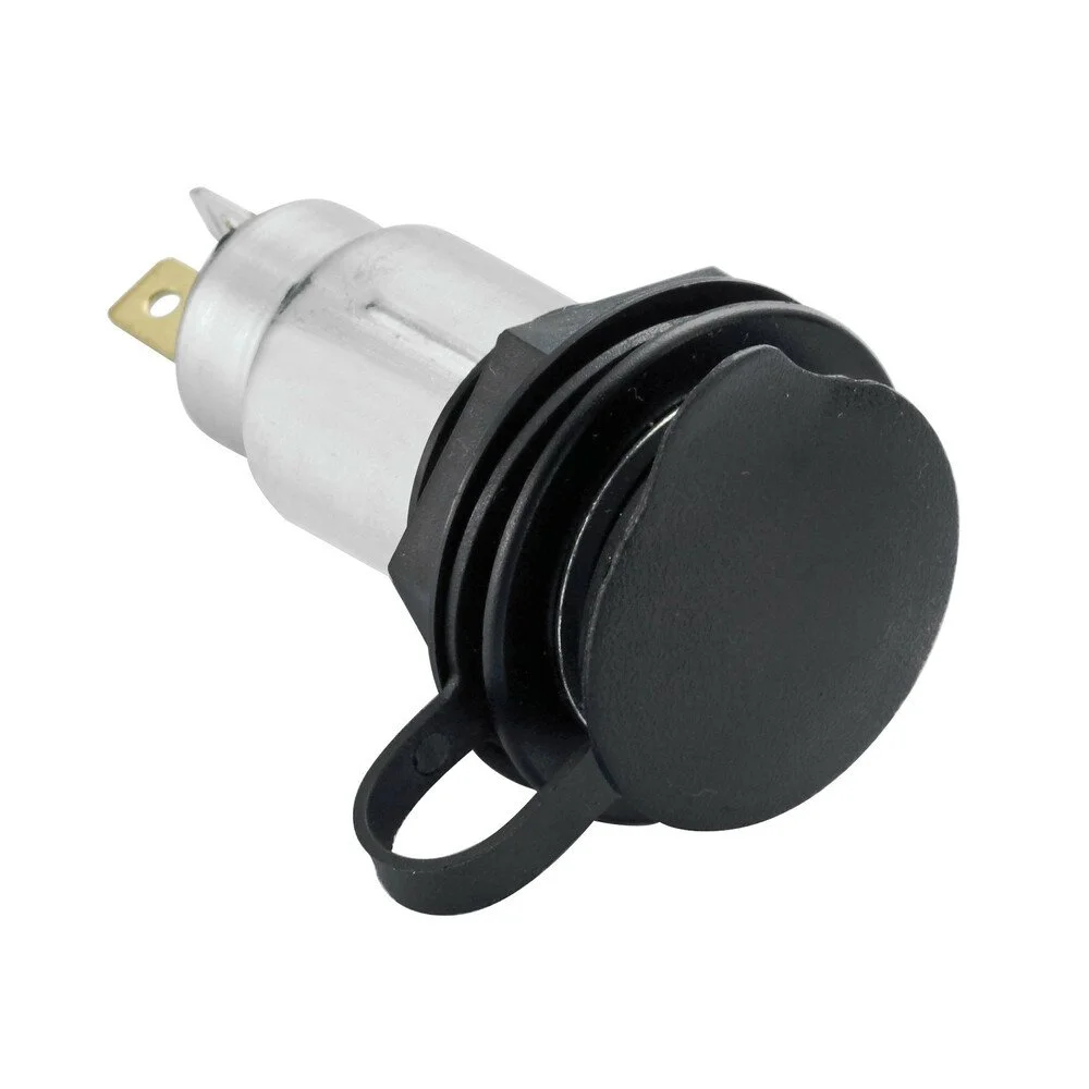 Priza bricheta auto LAMPA LAM39061, mufa standard 22 mm, montare in consola, capac de protectie IP65