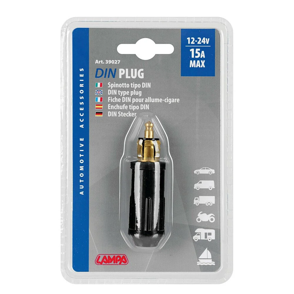 Bricheta auto LAMPA LAM39027, 12/24V, 15A, negru